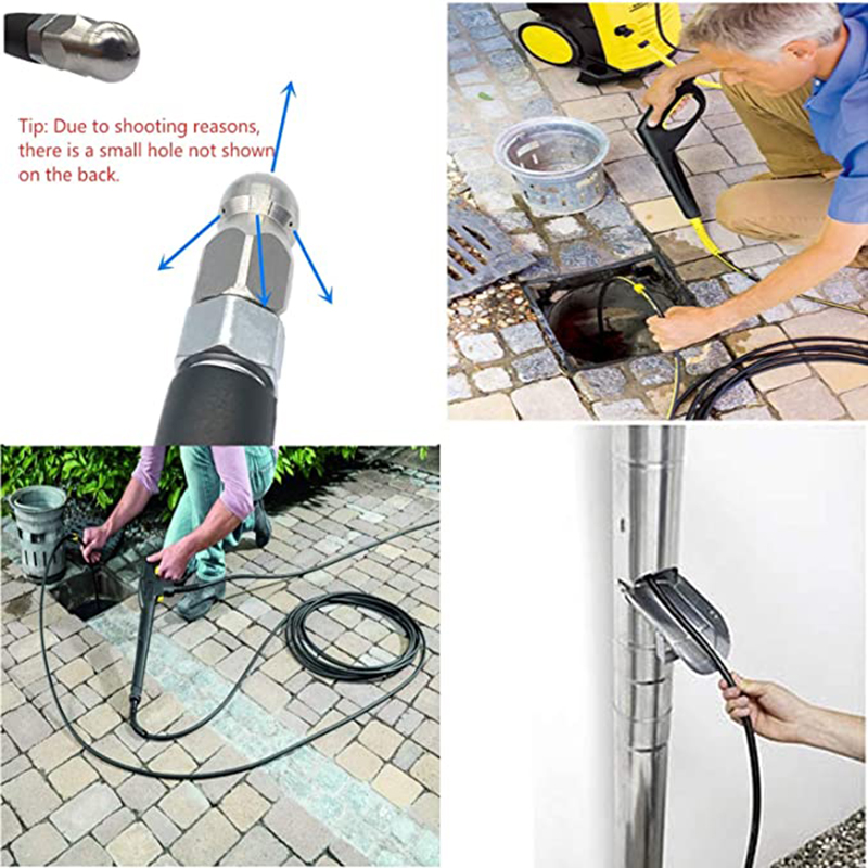 For karcher K2 K3 K4 K5 K6 K7 pressure washer high pressure water hose with Jetting nozzle hose Sewer Drain Water Cleaning Hose