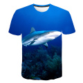 Summer 3D Fierce Shark kids T Shirts Blue Sea Fish boys and girls T Shirts Dreamy T Shirts New Design Tees Tops Dropshipping