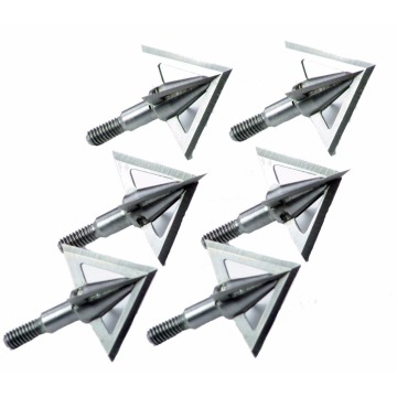 6pcs/12pcs Cross Stars Broadhead 100Grain 4-blade Silver Sharp Arrow Point Hunting Crossbow Arrowheads