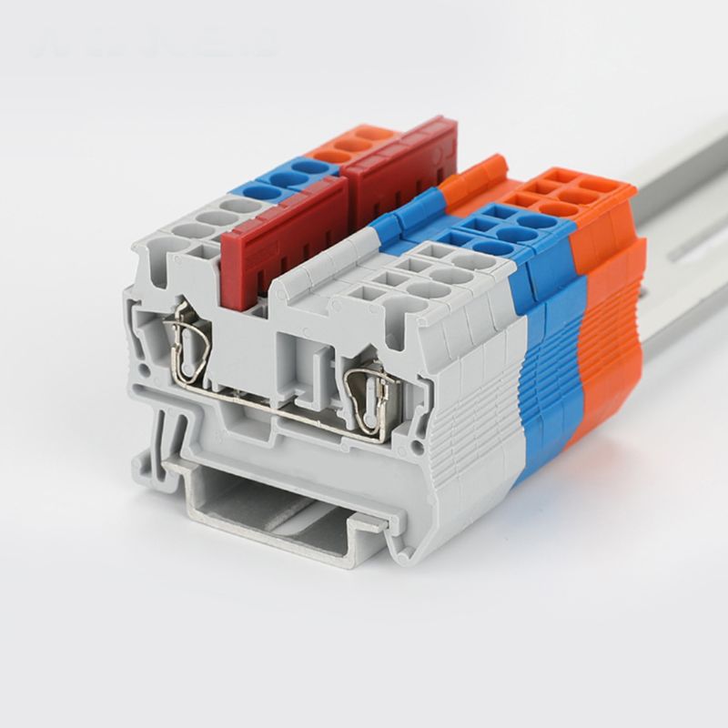 FBS10-5/FBS4-5/FBS5-5/FBS2-5/FBS3-5 Spring 2.5-3L DIN Rail Terminal Blocks 2-5 Plug-In Bridge For ST2.5 STTB Amphenol Connector