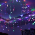 3.5m 16 Butterfly LED Curtain Lights CHRISTMAS Guirlande Holiday Lighting LED String Fairy Lights Luces Decorativas De Navidad