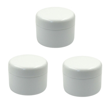 10Pcs 10g/20g/3g/50g Plastic Empty Makeup Jar Pot Refillable Sample bottles Travel Face Cream Lotion Cosmetic Container White