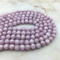 Fashion Top quality Natural Purple Kunzite Stone Beads Smooth Loose Round Noble Spodumene Beads 6/8/10mm For Making DIY Jewelry