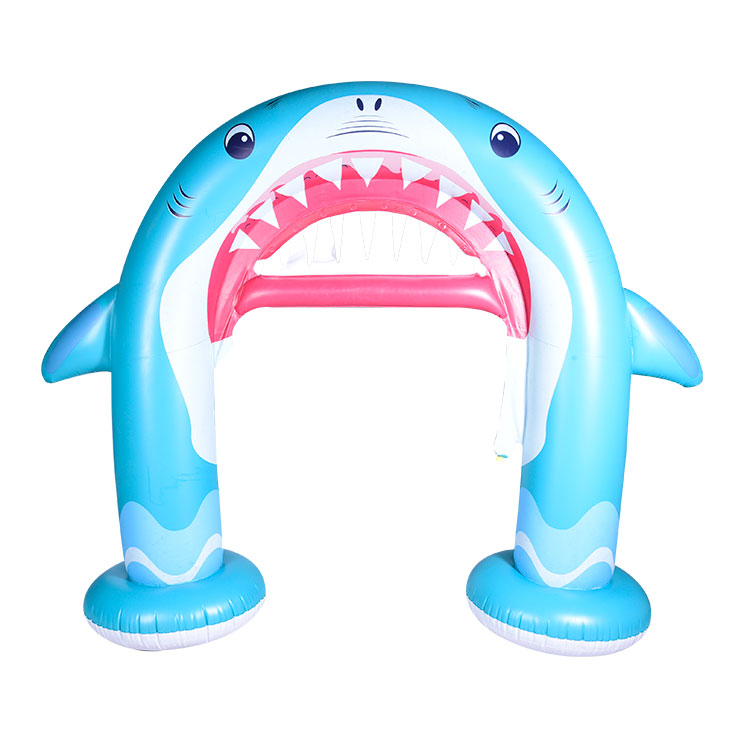  PVC Inflatable Shark Arch Sprinkler Inflatable Yard Sprinkler