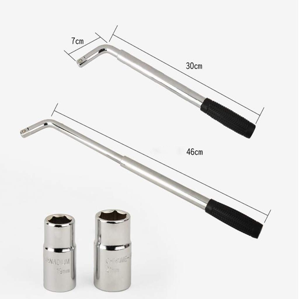 Telescoping Lug Wrench Spanner Lug Wheel Wrench With Sockets Wrench Car Repair Tools 17/19, 21/23mm