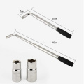 Telescoping Lug Wrench Spanner Lug Wheel Wrench With Sockets Wrench Car Repair Tools 17/19, 21/23mm