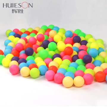 Huieson 100Pcs/Pack Colored Ping Pong Balls 40mm 2.4g Entertainment Table Tennis Balls Mixed Colors for Game and Advertising