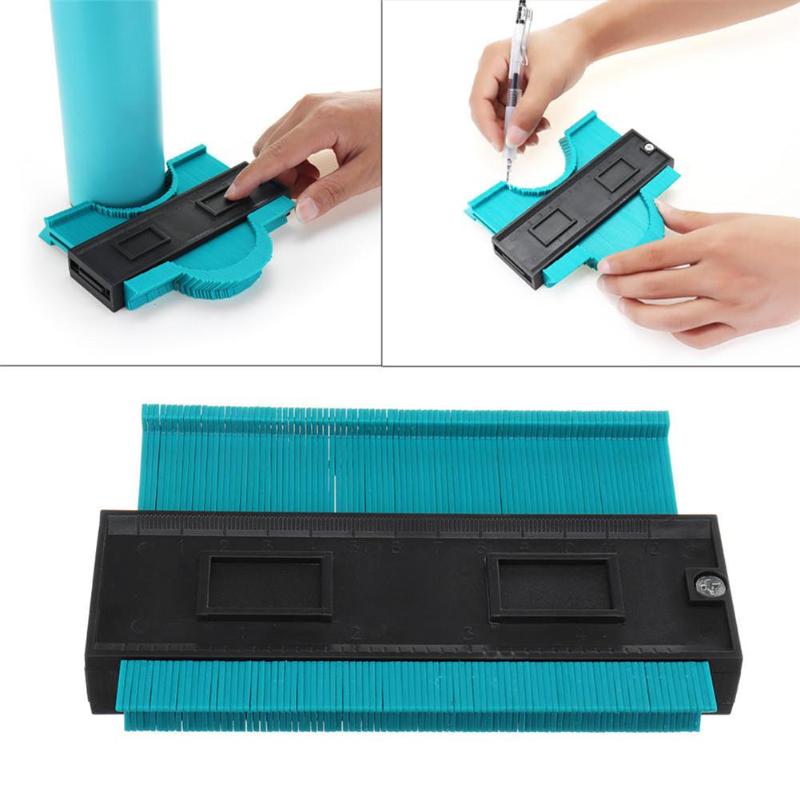 5 Inch Plastic Profile Copy Contour Gauge Standard Wood Marking Winding Pipe Tiling Laminate Tool 2019 sewing machine
