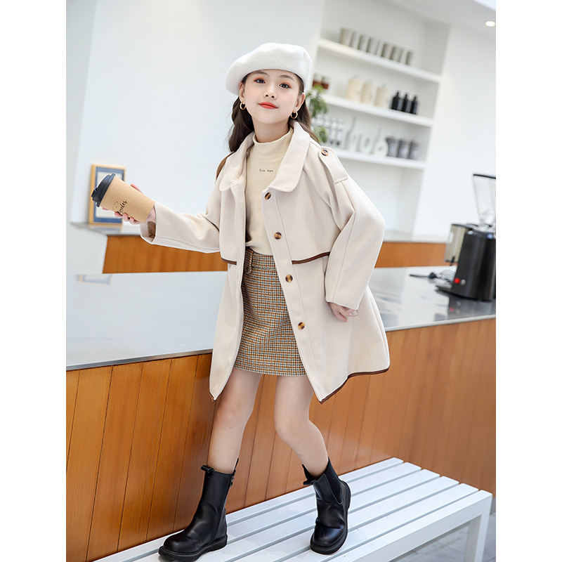 Girls Peacoat