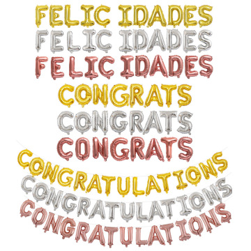 spanish-language congratulations congratulations letter suit aluminum film aluminum membrane balloon suit Spanish tone
