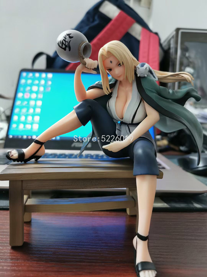 16cm Anime Figure Gals Shippuden Tsunade Action Figure Toy GEM Drinking Tsunade Sexy Girl Figure Collectible Model