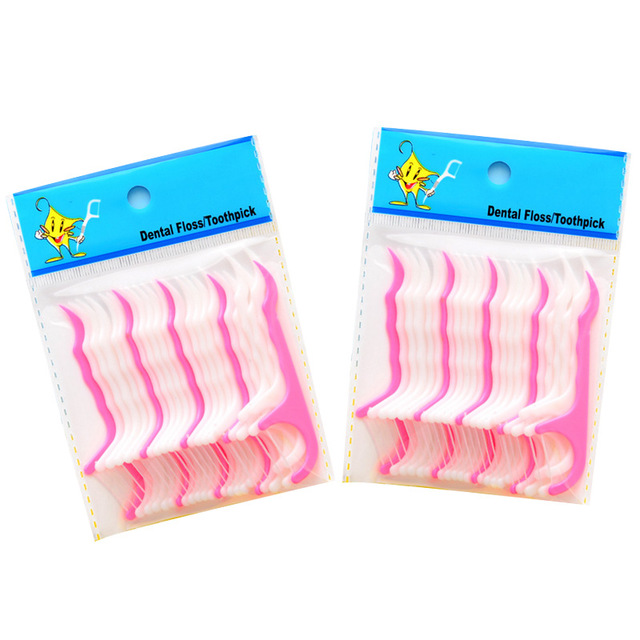 50PCS/2Packs Dental Floss Picks Teeth Toothpicks Stick Oral Care Tooth Stain Remove Tooth Care Oral Hygiene