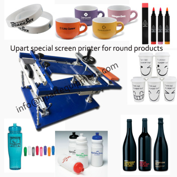 plastic printing machine for bottles/cups/mugs/pens with single color label