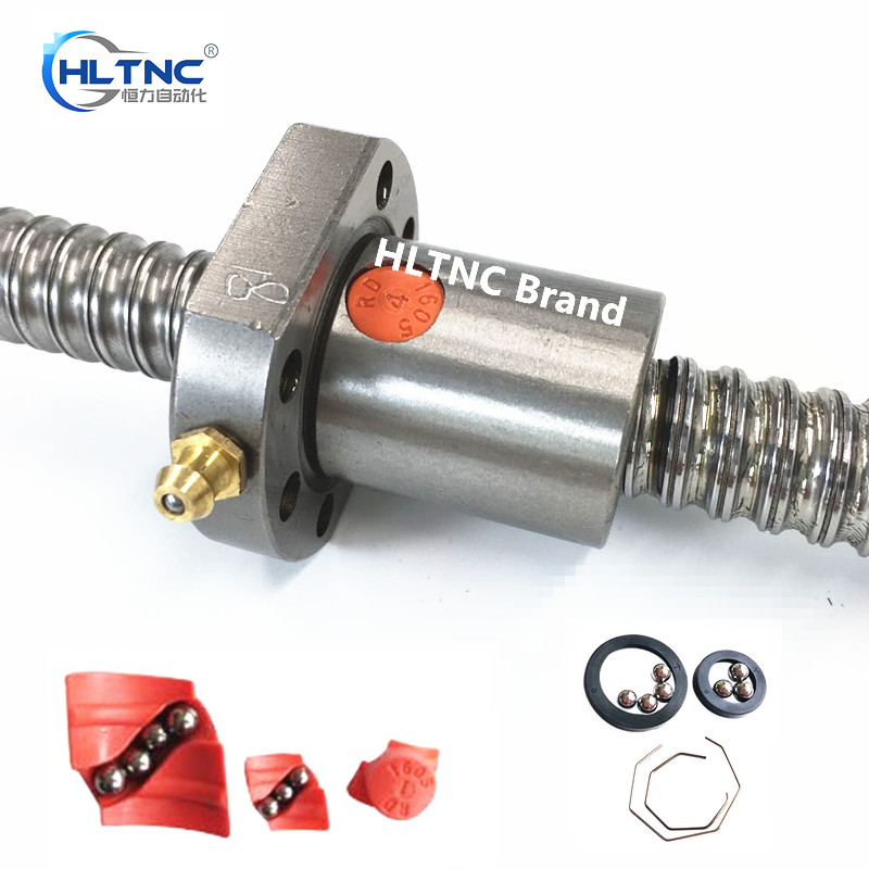 free shipping Ballscrew 2005 Set : 20MM Ball screw SFU2005 End Machined + RM2005 Ball Nut nut flange round ball screw