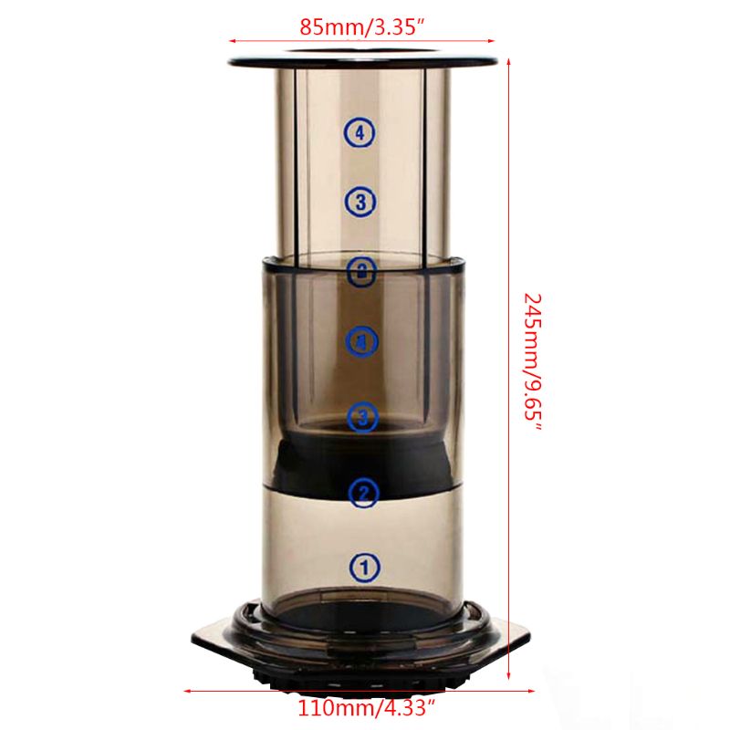 New Filter Glass Espresso Coffee Maker Portable Cafe French Press CafeCoffee Pot For AeroPress Machine Drop shipping
