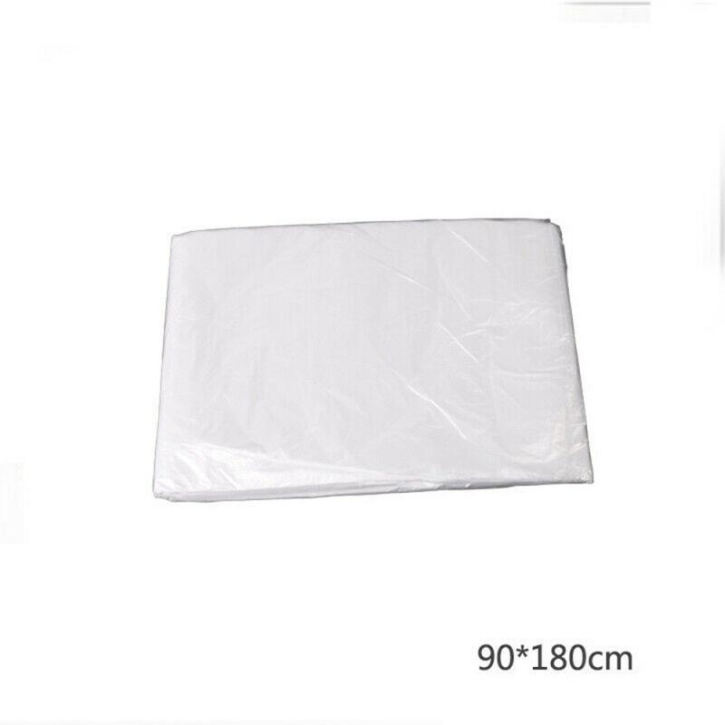 100pcs/set 90x180cm Transparent Plastic Comfortable Waterproof Disposable Massage Spa Salon Bed Cover Table Sheets Home Textile
