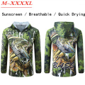 Summer Outdoor Ice Silk Fishing Clothing Anti-UV Thin Breathable Quick Dry Sunscreen Shirt Mens Fishing Clothes Tops Pants Suit