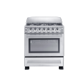 5-burner gas stove with oven in outdoor kitchen
