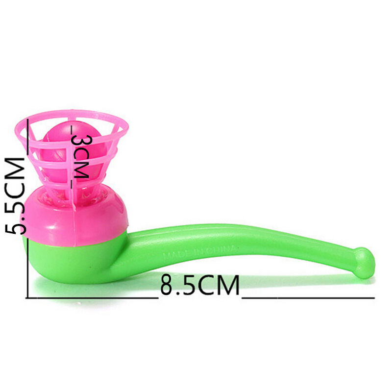 Cute Little Toy Tobacco Pipe Blowing Ball Nostalgia Suspended Ball Classic Childhood Toys Educational Toys For Children