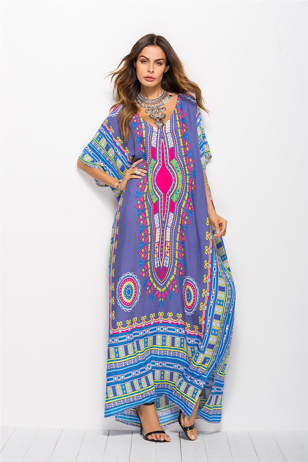 New Fashion Dress For Women Elegant Oversized Dress African Print Dashiki Dresses For Lady