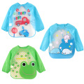 Cute Cartoon Colorful Baby Bibs Long Sleeve Art Apron Animal Smock Children Bib Burp Clothes Soft Feeding Eat Toddle Waterproof