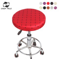 Home Chair Cover Round Bar Stool Cover Protector Cotton Fabric Seat Chair Covers for Dentist Hair Salon Slipcover funda silla