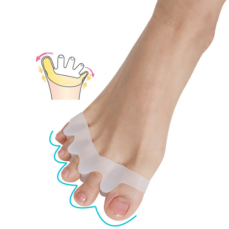 1 Pair Hallux Valgus Braces Toe Separator Overlapping Toes Rehabilitation Treatment Foot Bone Orthotic Device Feet Care