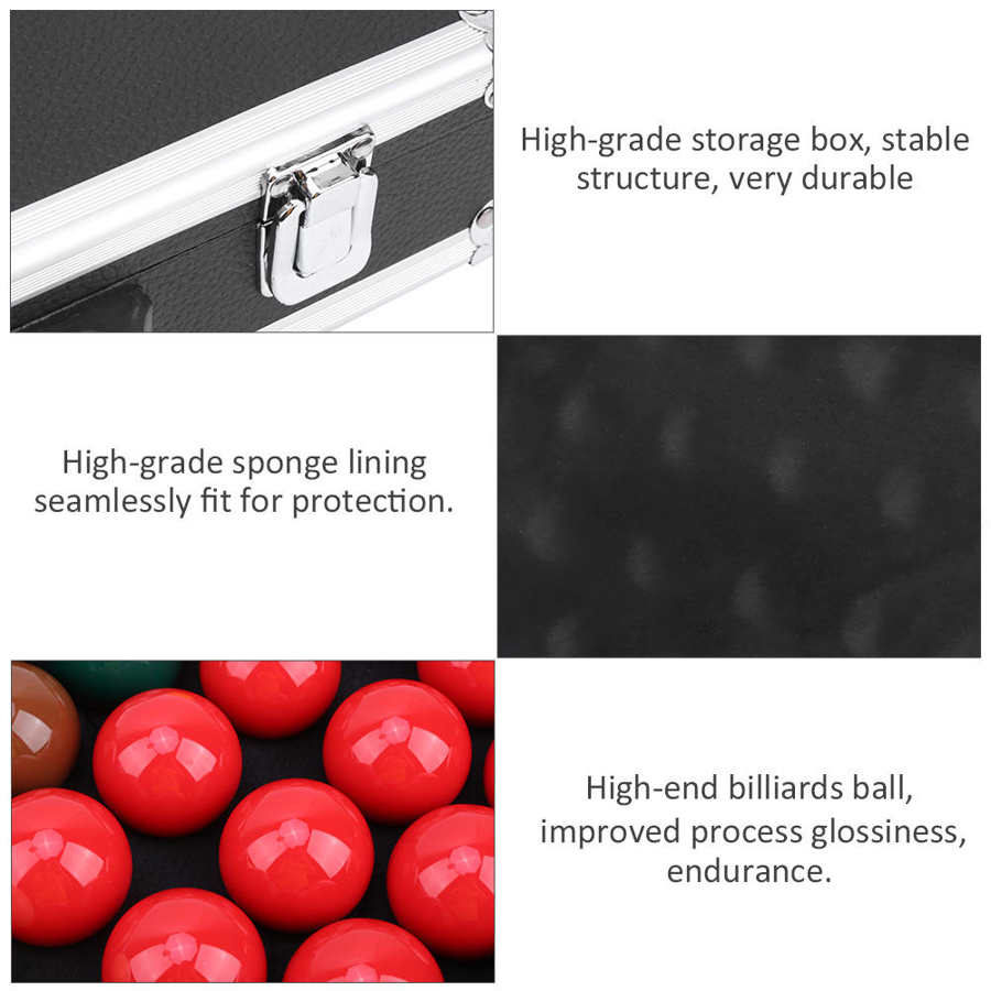 Billiards Ball English Snooker English Snooker Set Billiards Ball Containing Storage Box American Type 22 Balls Billiards Supply