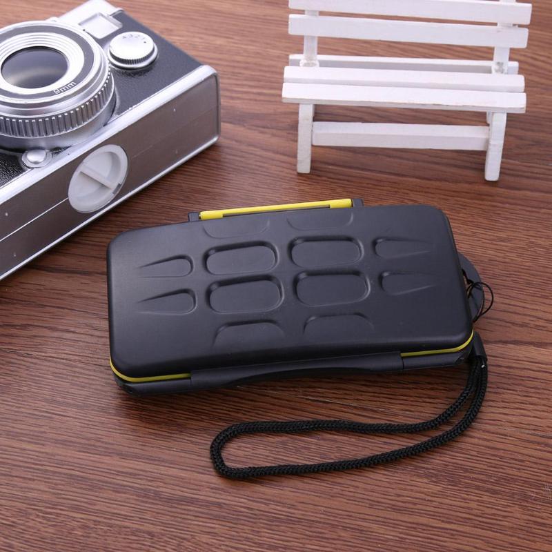 ALLOYSEED 12 Slot Waterproof Memory Card Case Protector Holder SD Micro SD TF Cards Storage Box Protective Cover Case Carry Bag