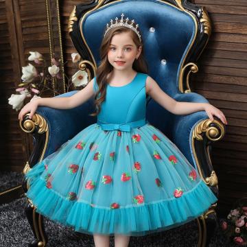 Princess Dress For Christening Gown Girls Dress Children Clothing Embroidery Girls Dress Birthday Party Dress Robe Fille Vestido