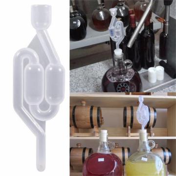 Homemade Wine Vent Air lock Exhaust Oneway Home Brew Wine Fermentation Airlock Check Valve Water Sealed Valves Reusable Bar Tool