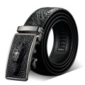 Crocodile Pattern Quality Cow Genuine Leather Belt Men Genuine Luxury Leather Belts for Men Strap Male Metal Automatic Buckle