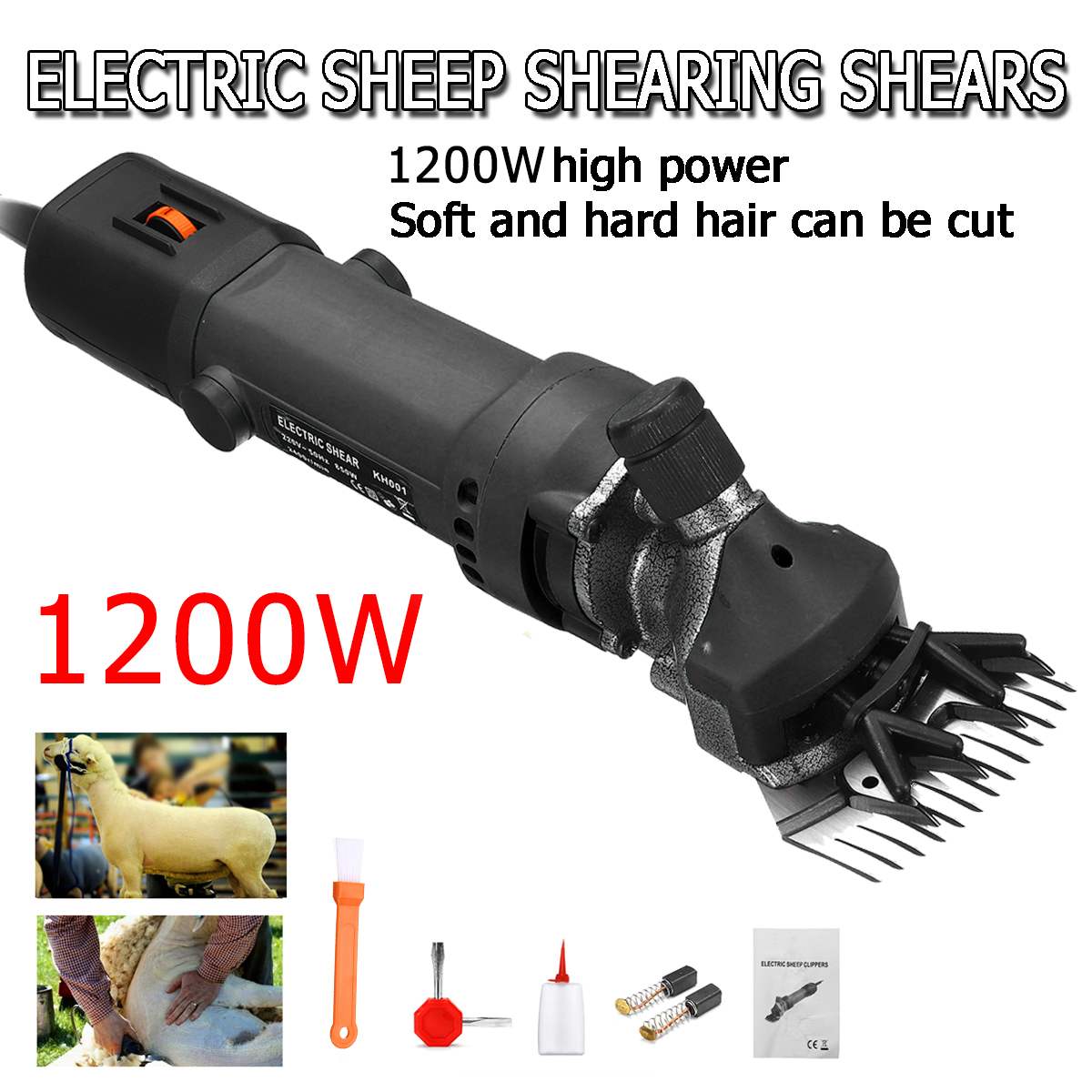 1200W Sheep Hair Trimmer 13-teeth Electric Clipper Shearing Machine Shearing Machine For Wool Electric Sheep Shearing Machines
