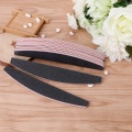 New 100/180 Professional Grit Double Side Nail Files Comb Curved Shape Sanding Pedicure File Bufffing Art File Manicure Tools