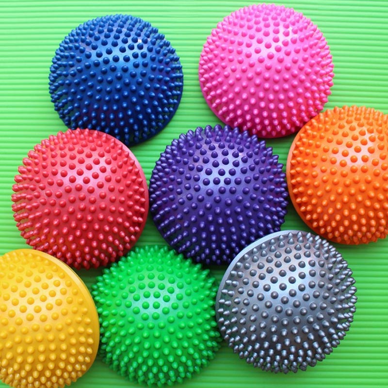 Inflatable Half Sphere Yoga Balls PVC Massage Fitball Exercises Trainer Balancing Ball For Gym Pilates Sport Fitness THJ99
