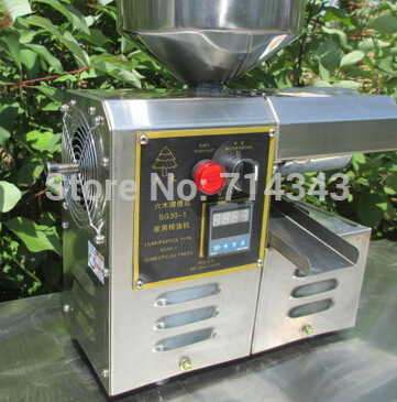 Electric Oil Pressers Oil Mill Expeller Peanut Soy Rapeseed Sesame Seeds Full-automatic Stainless Steel Home Use Small Size