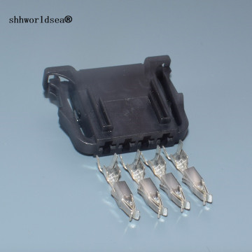 shhworldsea 4 Pin Auto Brake Light Switch/Door Speaker Plug Unsealed Connector plug 4D0972704 4D0 972 704 for VW