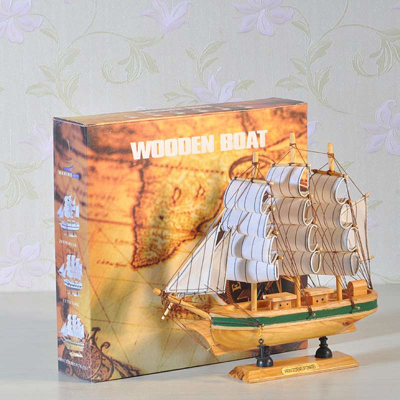 DIY Wooden Scale Model Ship Assembling Building Kits Ship Model Wooden Sailboat Toys Sailing Model Assembled Wooden Kit Kid Gift