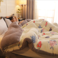 Quilt Winter Blanket Double-sided Velvet Quilt Cashmere Cotton Warm Four Seasons Plush Comforter