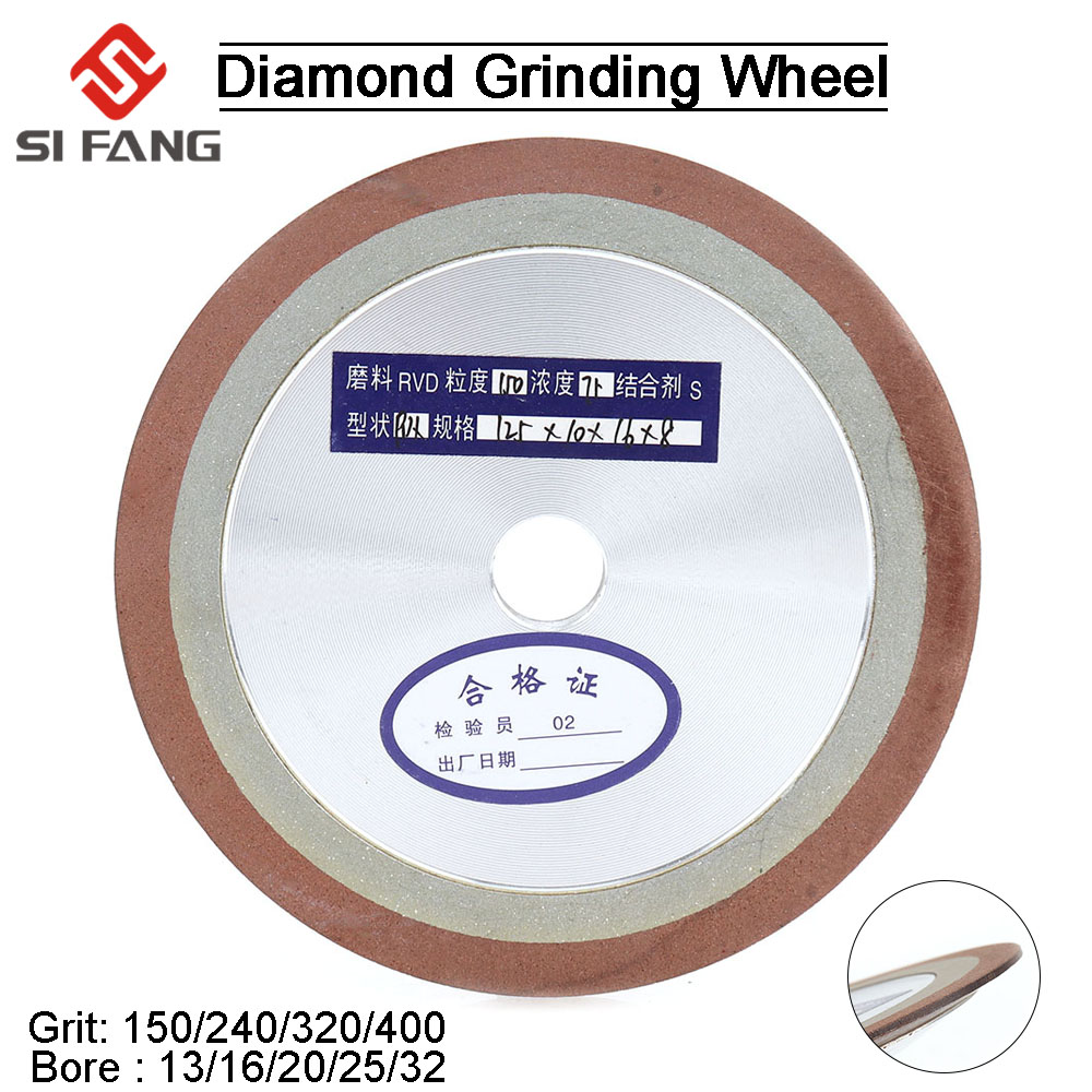 Diamond Grinding Wheel Resin Bonded Disc 75/80/100/125MM Grinder Cutter 150/240/320/400 Grit for Milling Cutter Power Abrasiv