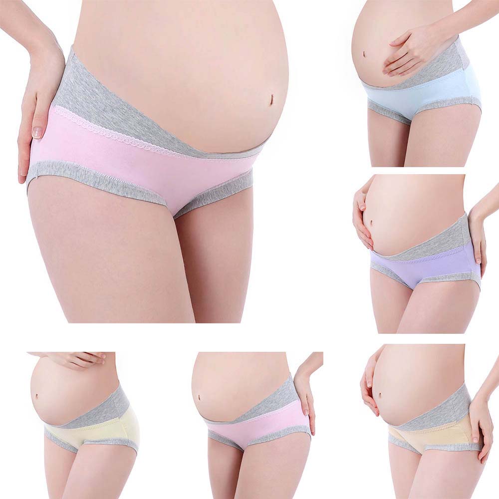 Pregnant Women 's Low-waist Underwear Seamless Soft Cotton Comfortable Care Abdomen Underwear Pregnancy Maternity Panties