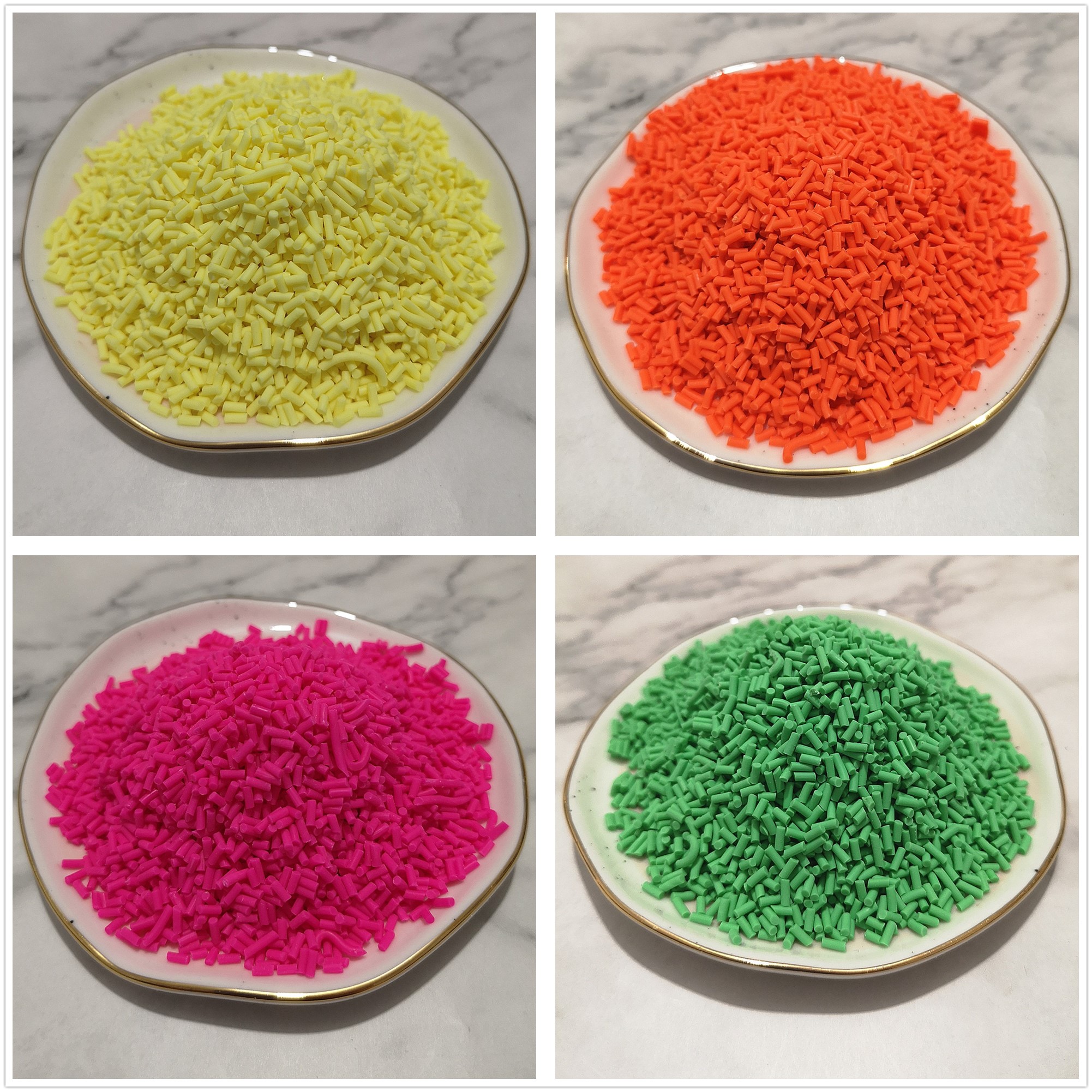 20g/lot DIY Polymer Soft Clay Sprinkles Decoration Cake Sugar Dessert Chocolate plastic Mud Particles