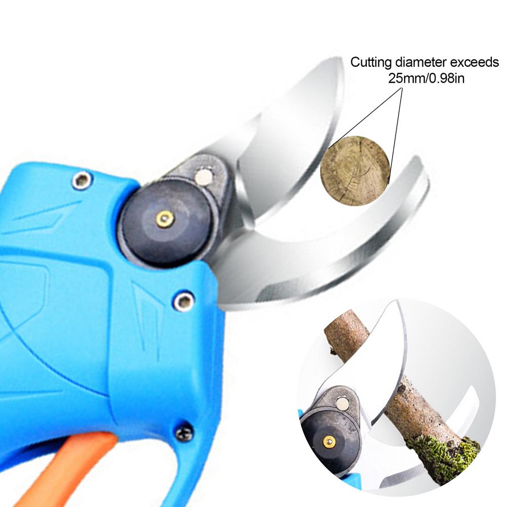 Electric Pruning Shears Garden Trimmer Lithium Battery Powered Hedge Cutter Electric Scissors Rechargeable Handheld Pruner Tools