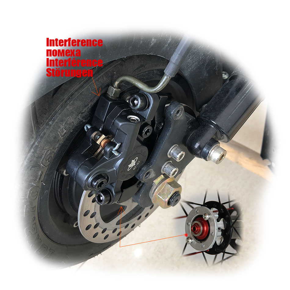 10 inch skateboard electric car brake disc modified six-hole gasket 2.5 and 4mm aluminum brake washer wheel cushion 12