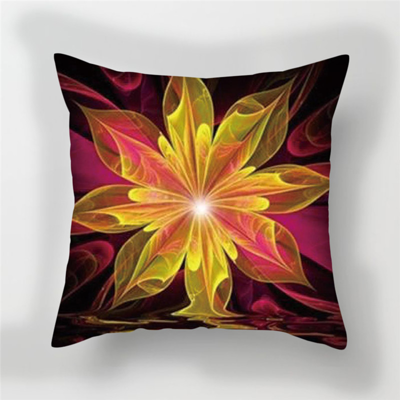 Fuwatacchi Colorful Floral Cushion Cover Mandala Soft Throw Pillow Cover for Sofa Chair Pillow Case Decorative Pillowcase 2019