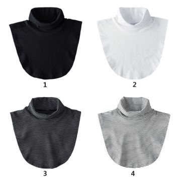 Stylish Women Girls Fake Collar Casual Style High Neck Lady Female Detachable Collar for Sweater Blouse Shirt Decor Accessory