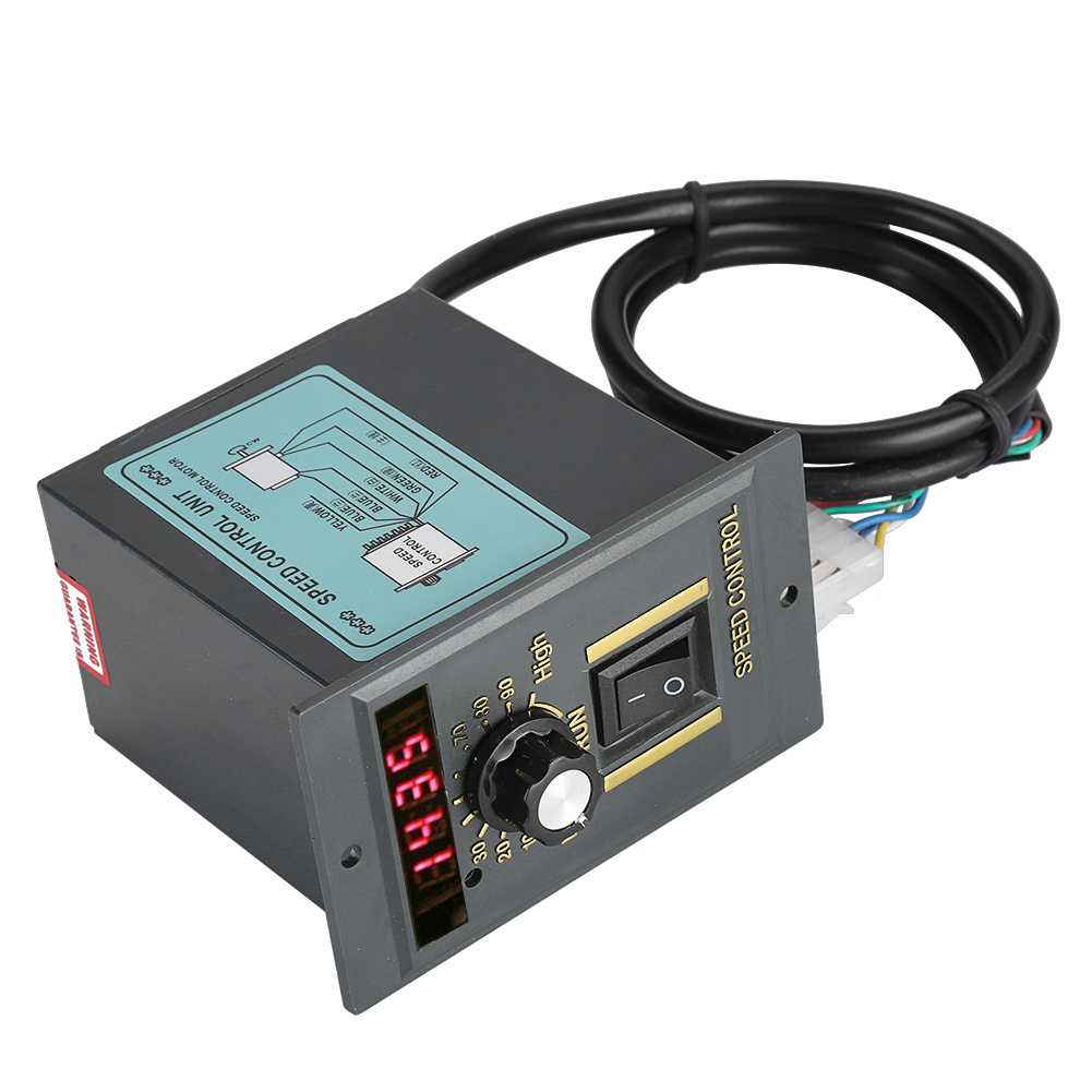 AC 220V 50Hz Motor Speed Controller 400W Digital Adjustable Stepless Plc Motor Speed Controller 0-1450rpm Speed Regulator