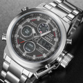 AMST Luxury Top Brand Men Military Sport Watches Men LED Analog Digital Watch Male Army Stainless Quartz Clock Relogio Masculino