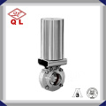 Stainless Steel Pneumatic Sanitary Welded Butterfly Valve