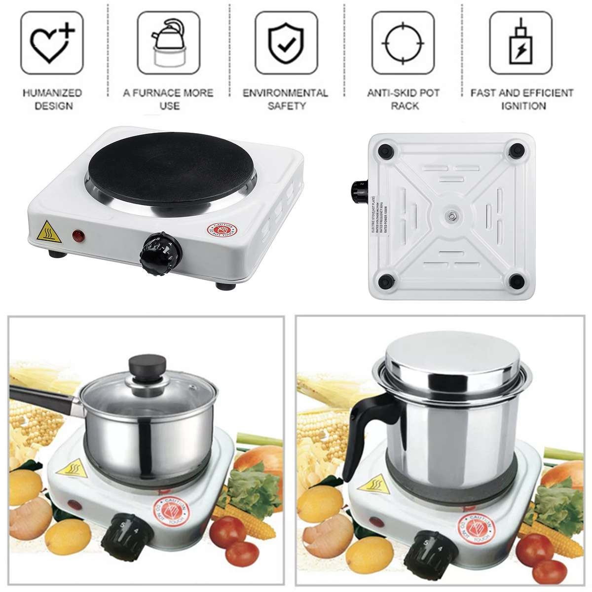 110V 1000W Mini Electric Stove Laboratory Electric Stove Adjustable Heating Furnace Heater Hot Plates